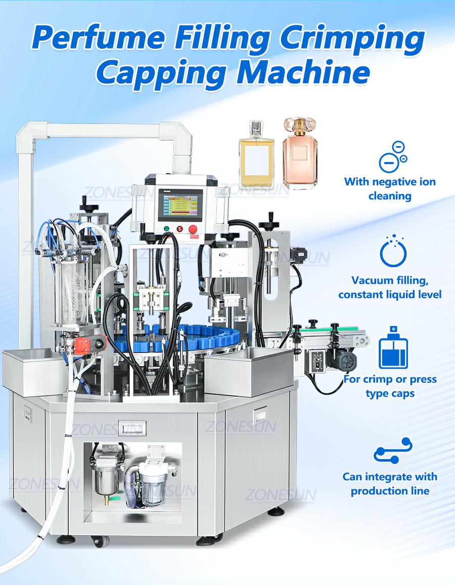 Compact Perfume Bottle Rinser Filler Capper Machine Compact Perfume Bottle Rinser Filler Capper Machine