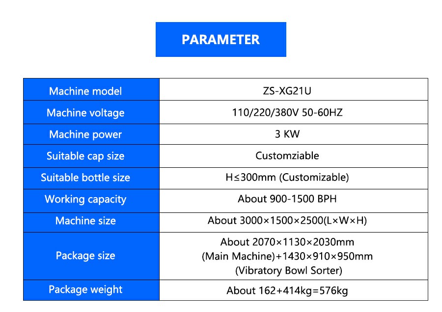 Parameter Of Automatic Spirits Bottle Corker Parameter Of Automatic Spirits Bottle Corker