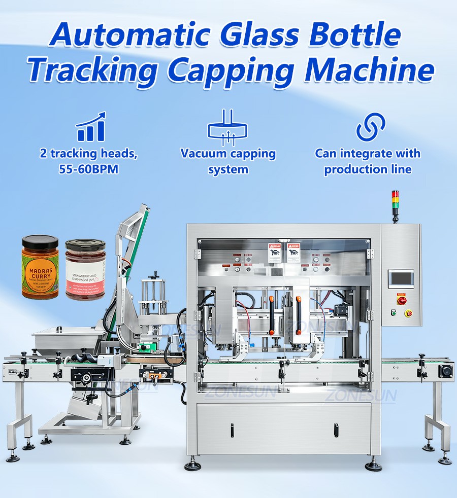 3300BPH Automatic Pasta Sauce Glass Jar Capping Machine 3300BPH Automatic Pasta Sauce Glass Jar Capping Machine