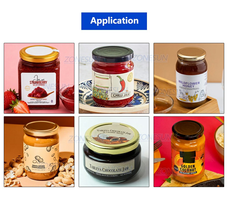 Applicable Products Of Automatic Glass Jar Capping Machine Applicable Products Of Automatic Glass Jar Capping Machine