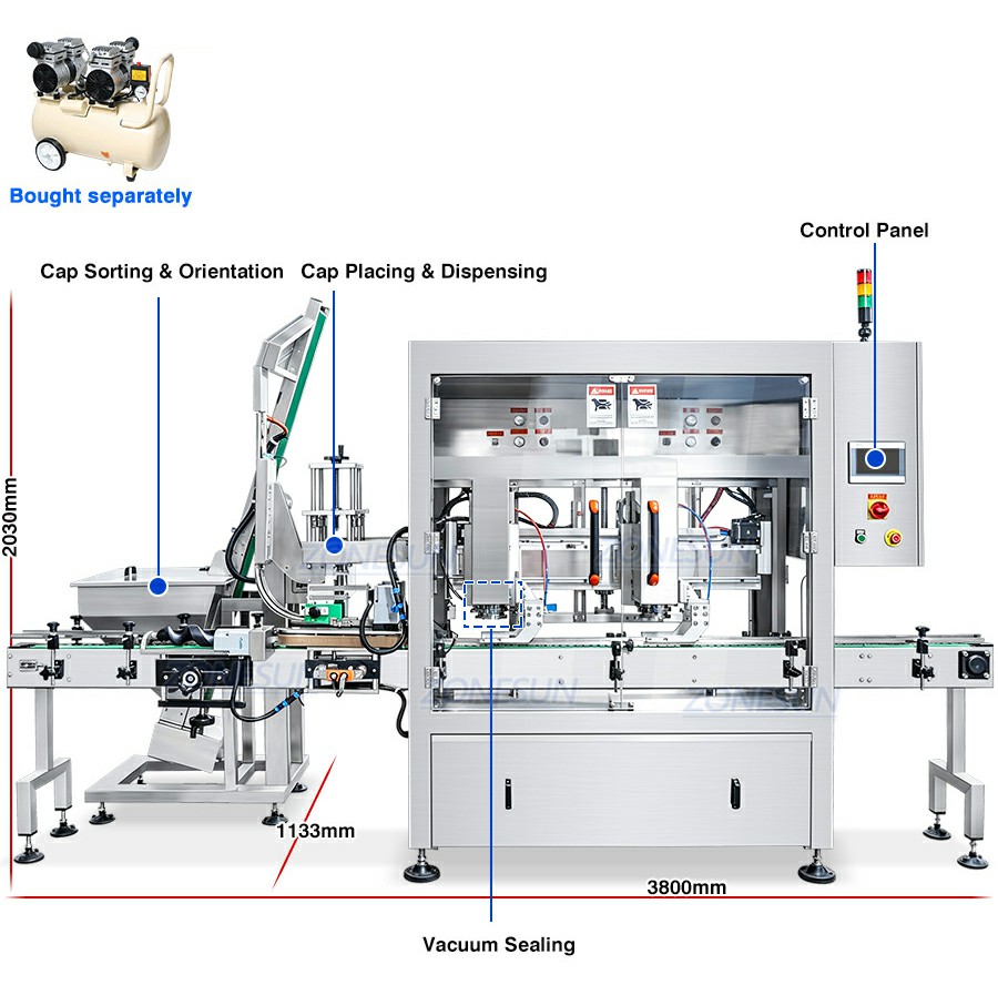 Automatic Glass Jar Capping Machine Automatic Glass Jar Capping Machine