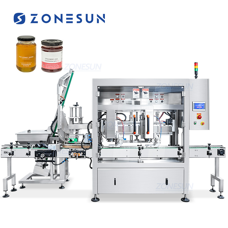 Automatic Glass Jar Tracking Capping Machine