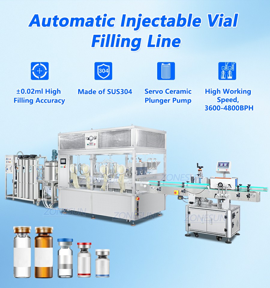 Automatic Medicine Vial Filling Capping Labeling Machine Automatic Medicine Vial Filling Capping Labeling Machine