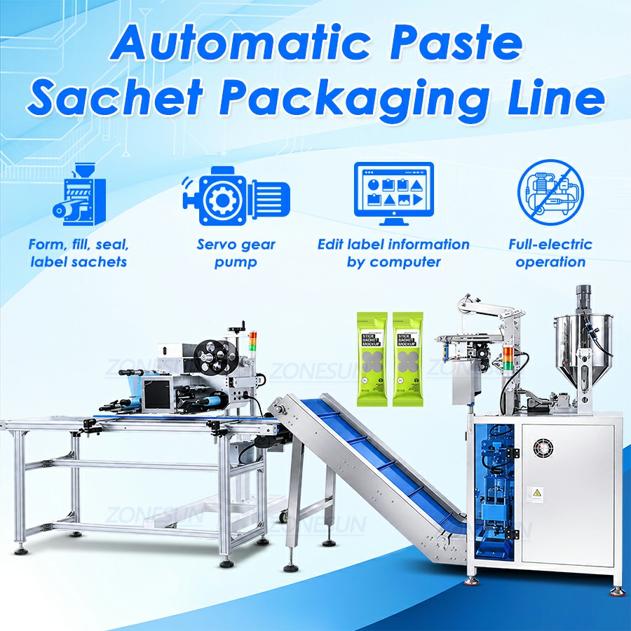Automatic Small Sachet Filling Sealing Labeling Machine Automatic Small Sachet Filling Sealing Labeling Machine