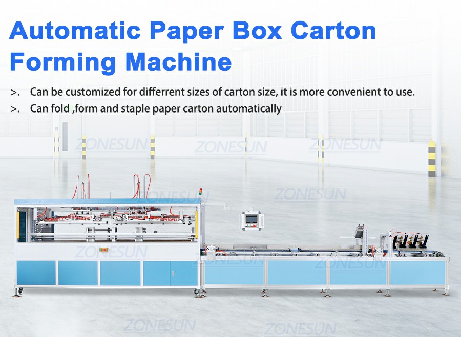 Automatic Triangle Tube Box Former And Stapler Machine Automatic Triangle Tube Box Former And Stapler Machine