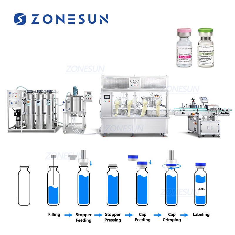 Automatic Medicine Vial Filling Capping Labeling Machine Medicine Vial Filling Capping Labeling Machine