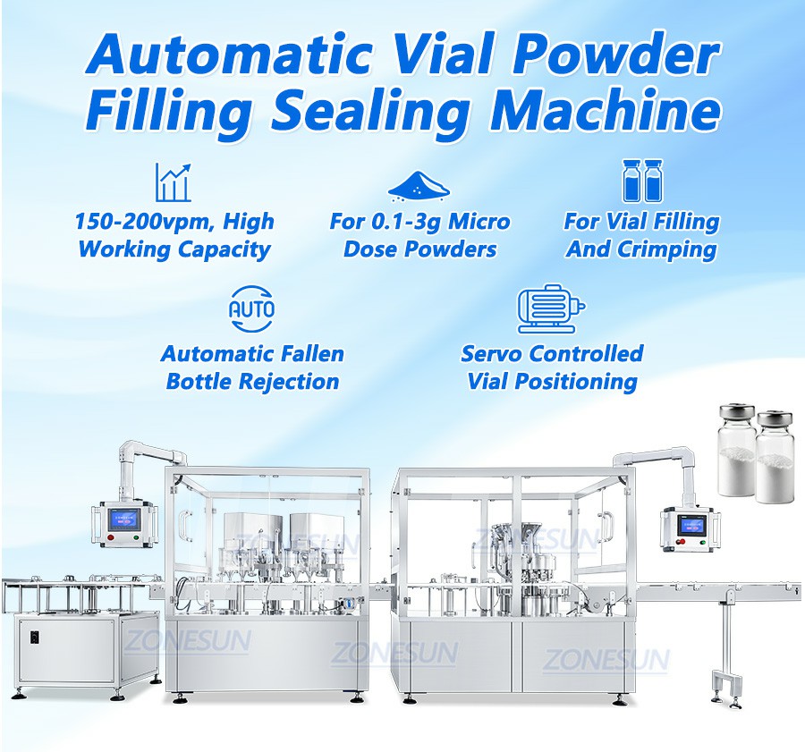 Automatic Lyophilized Powder Vial Filling And Capping Machine Automatic Lyophilized Powder Vial Filling And Capping Machine