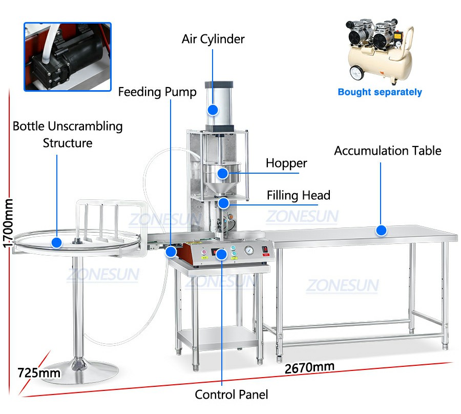 Máquina automática de llenado de aerosoles Máquina automática de llenado de aerosoles