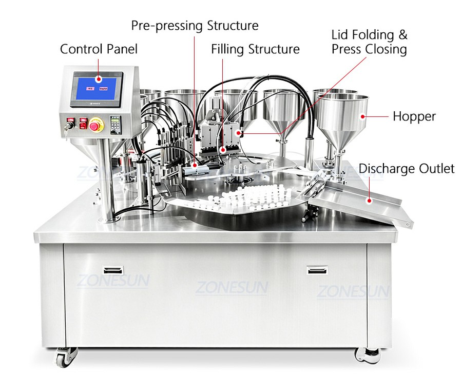 Mini Acrylic Paint Pot Filling Machine Mini Acrylic Paint Pot Filling Machine