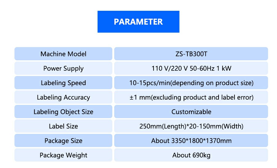 Parameter Of Automatic Box Label Applicator Parameter Of Automatic Box Label Applicator