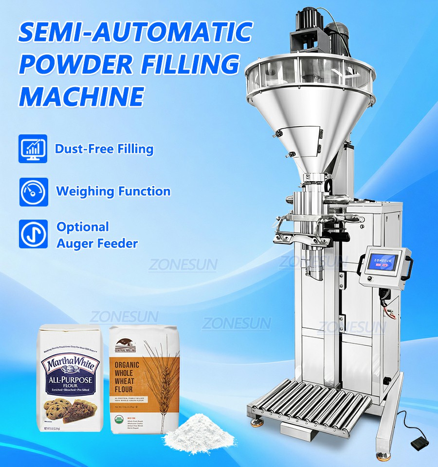 Semi Automatic 1-50KG Powder Filling Machine Semi Automatic 1-50KG Powder Filling Machine