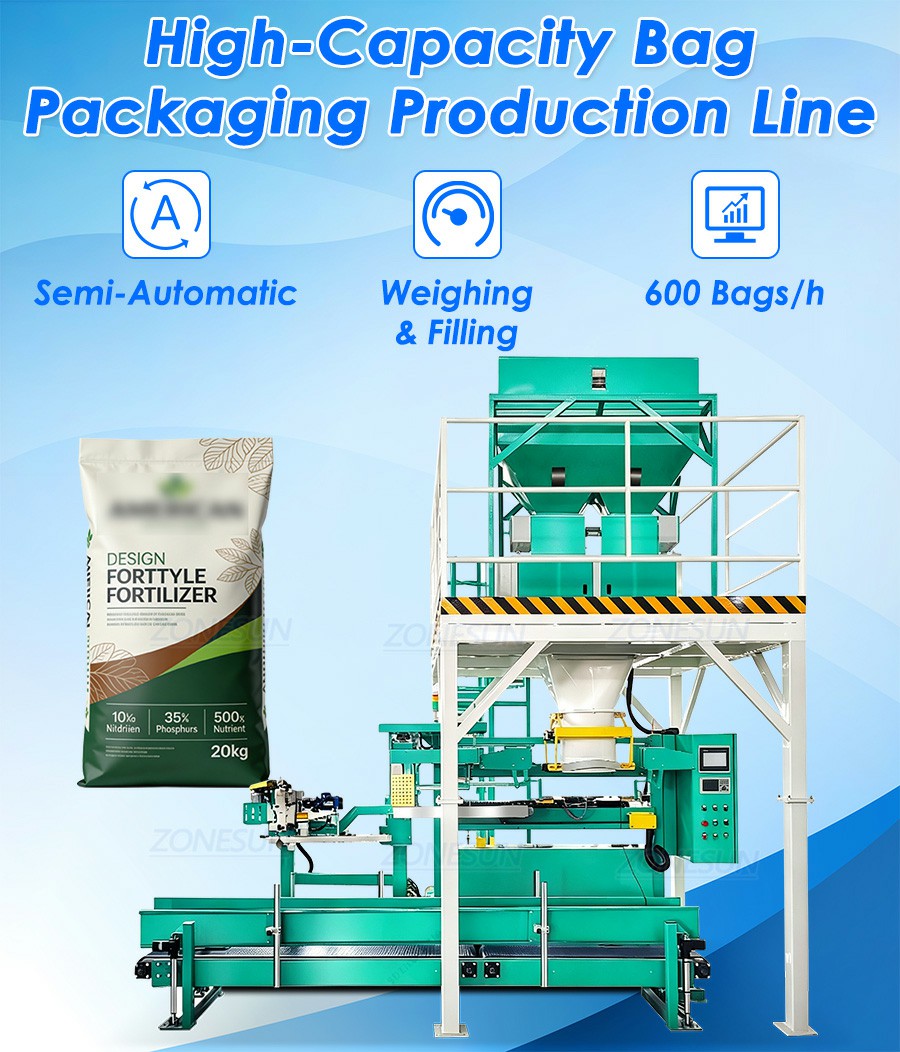 Semi Automatic Fertilizer Bag Filling Sealing Machine Semi Automatic Fertilizer Bag Filling Sealing Machine