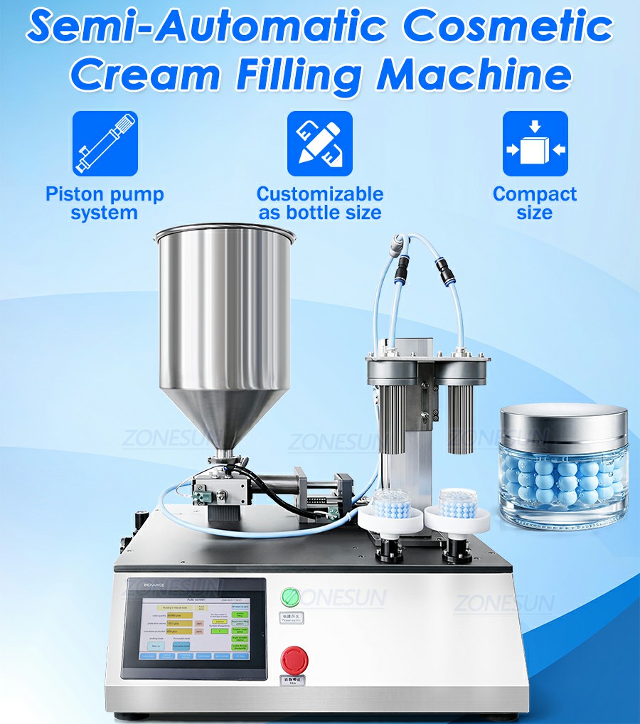 Tabletop 2 Heads Capsule Cream Filling Machine Tabletop 2 Heads Capsule Cream Filling Machine