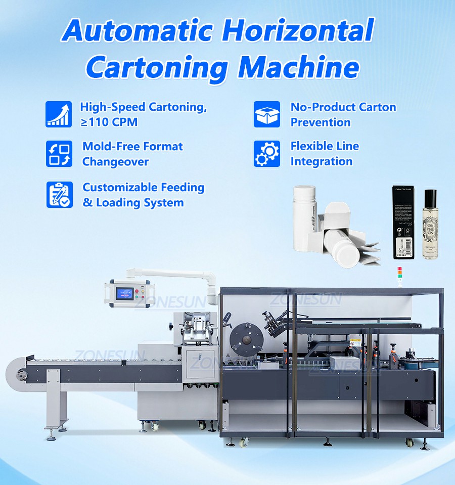 110BPM Horizontal Cartoner Machine 110BPM Horizontal Cartoner Machine