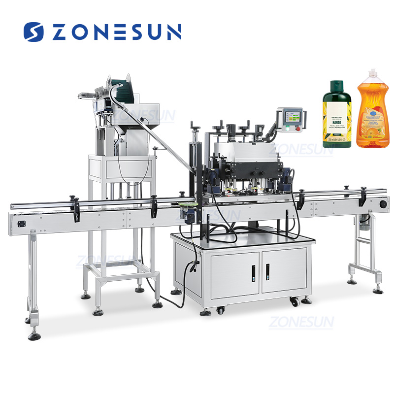 Máquina taponadora automática de botellas de bebidas