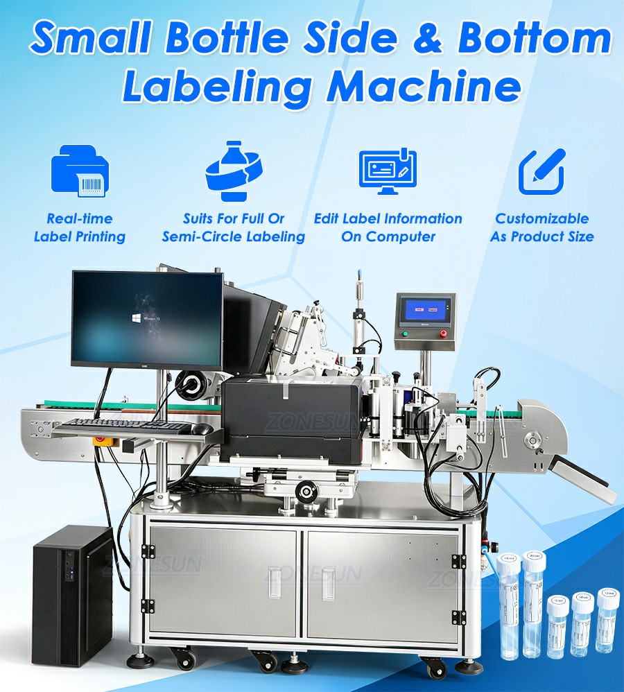 Automatic Centrifuge Tube Label Applicator With Label Printer Automatic Centrifuge Tube Label Applicator With Label Printer