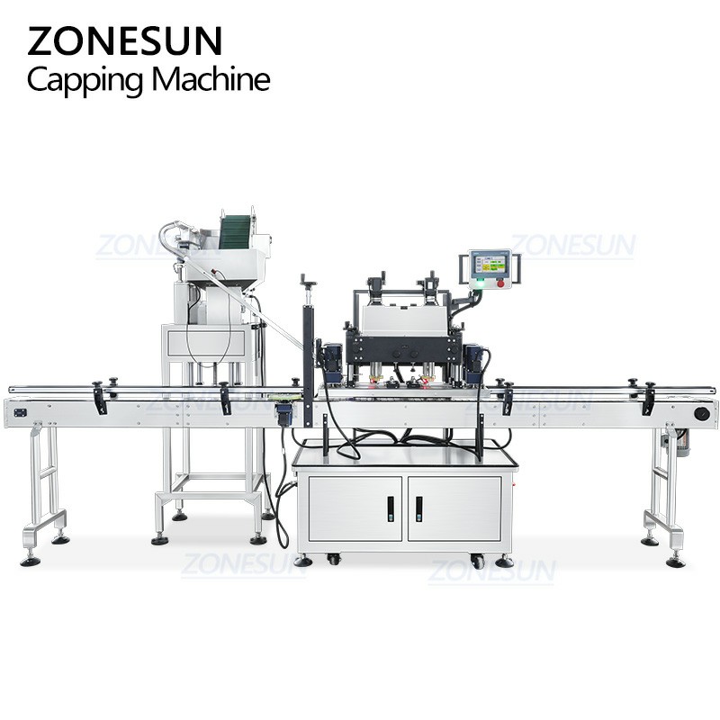 Máquina taponadora de botellas servoautomática Máquina taponadora de botellas servoautomática