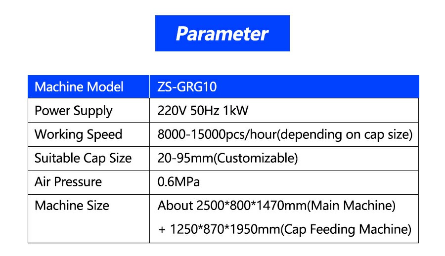 Parameter Mesin Cap Lining Otomatis