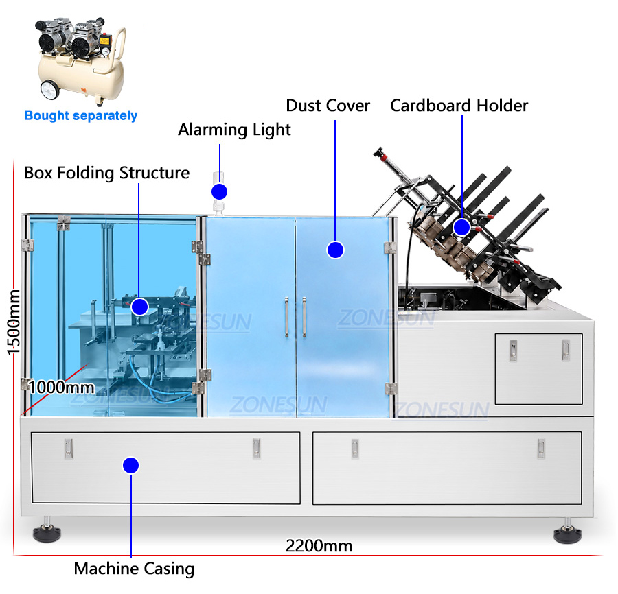 Small Shipping Box Folding Machine Small Shipping Box Folding Machine