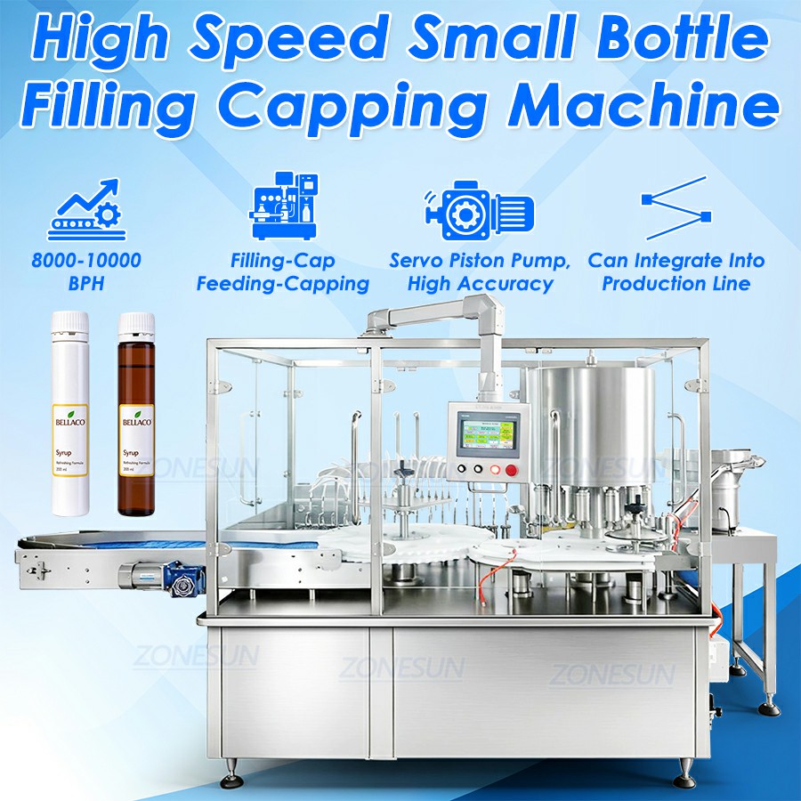 Máquina de llenado y tapado de bebidas de colágeno para belleza 8000BPH Máquina de llenado y tapado de bebidas de colágeno para belleza 8000BPH