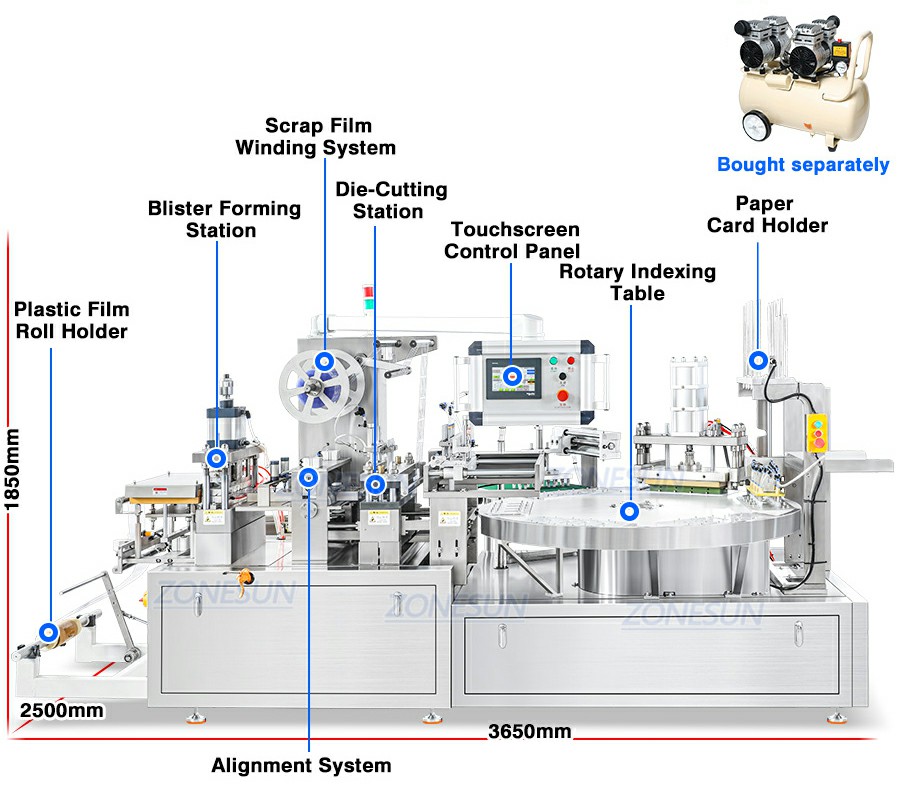 Blister Card Packing Machine For Pens Blister Card Packing Machine For Pens