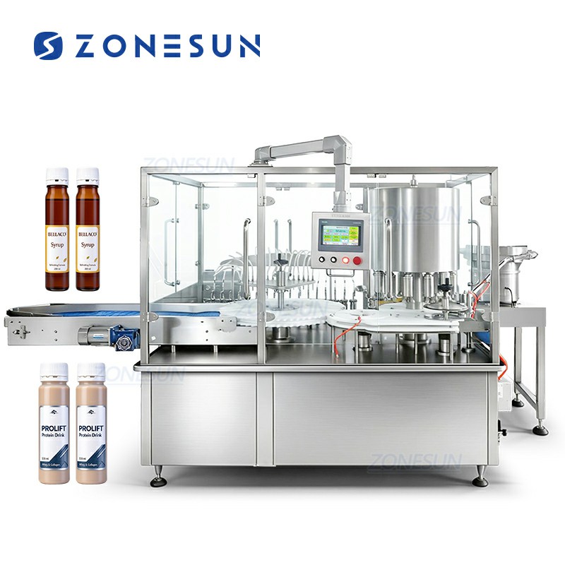 Máquina de llenado y tapado para bebidas de colágeno de belleza
